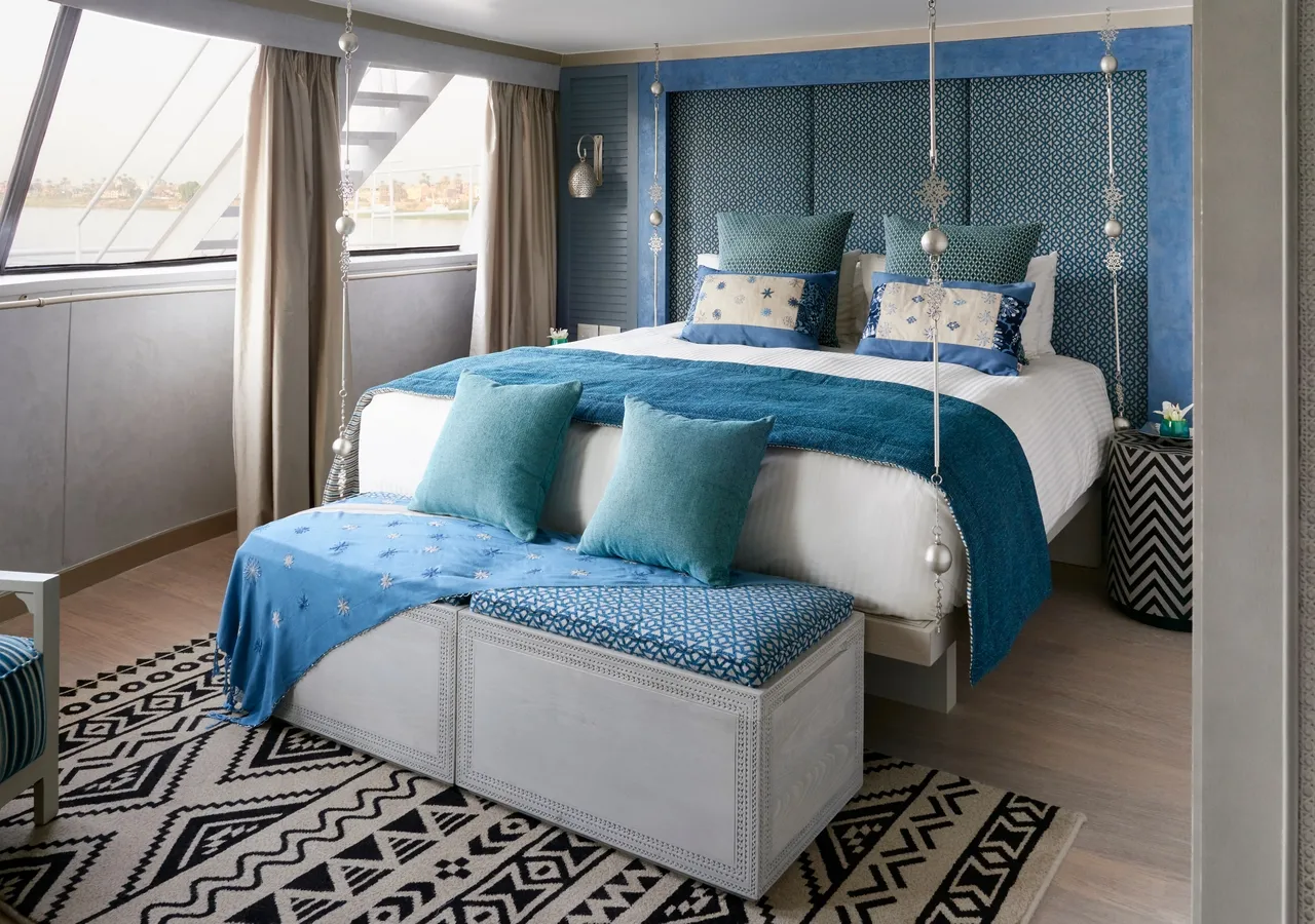 Cabin aboard the Sanctuary Nile Adventurer Cruise Nile cruise